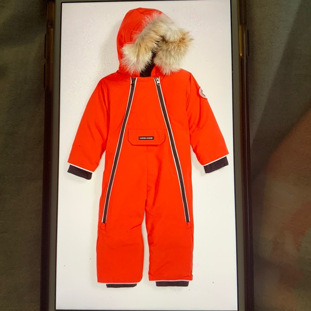 Canada Goose Baby Down & Shearling Snowsuit sz 6-12M